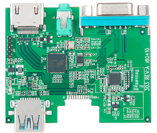  Type-C轉(zhuǎn)HDMI+VGA+USB3.0+Audio擴(kuò)展塢