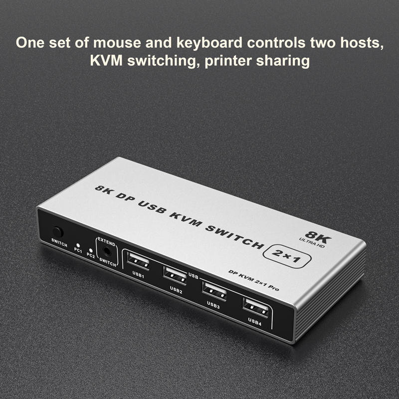 8K DP USB KVM switch